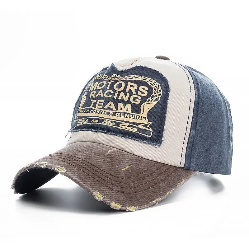 Damaged Cotton Baseball Cap